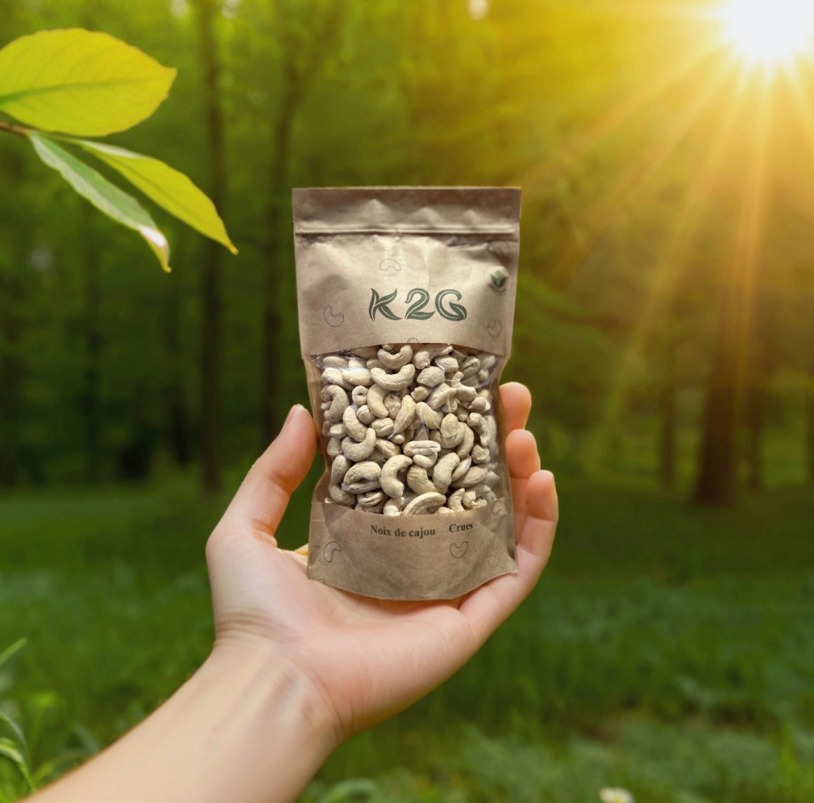 Noix de cajou entières 1 kg Fraîches, croquantes et naturelles crues en K2G