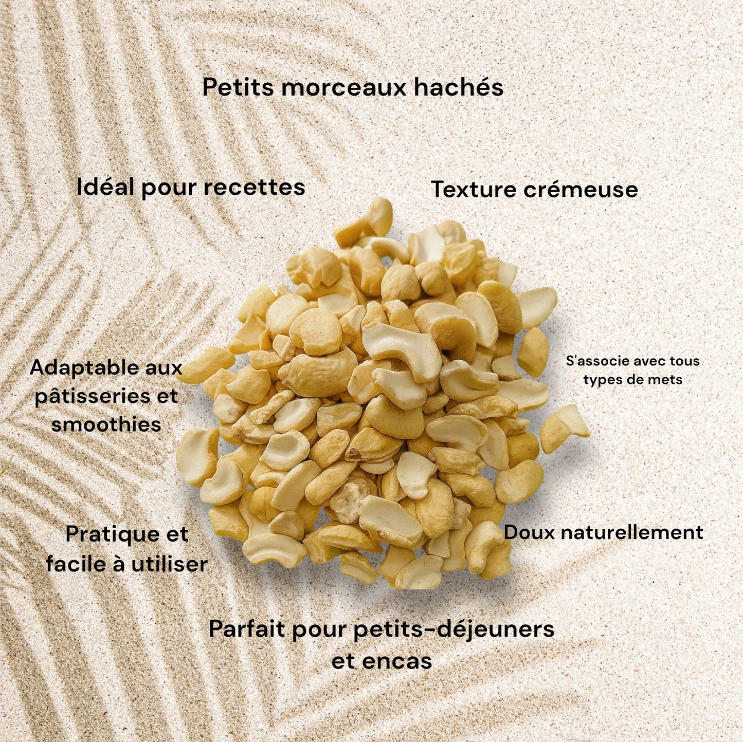 Morceaux de noix de cajou 1 kg – Naturels, crues, nutritifs et économiques