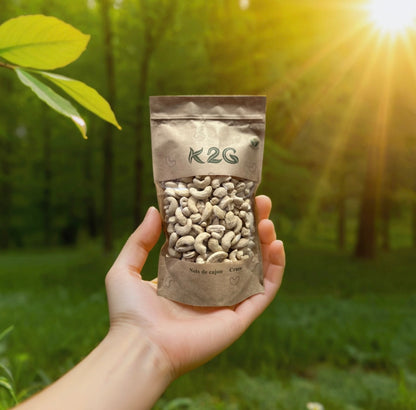 Noix de cajou entières 1 kg Fraîches, croquantes et naturelles crues en K2G