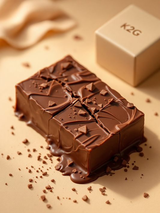 Barre fondante végétale à base de noix de cajou et enrobée de chocolat noir 🇫🇷 (Boîte de 10)