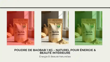 Poudre de Baobab 1 kg &ndash; naturel pour &eacute;nergie &amp; beaut&eacute; int&eacute;rieure by@Outfy